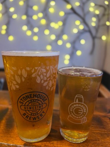 Local beer from The Stonehouse Brewery